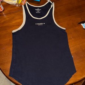 Young La Blue tank top Large rocket